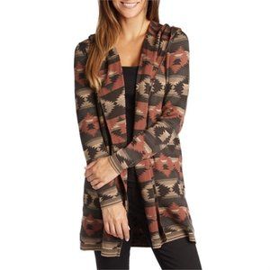 Woolrich Hooded Aztec Cardigan